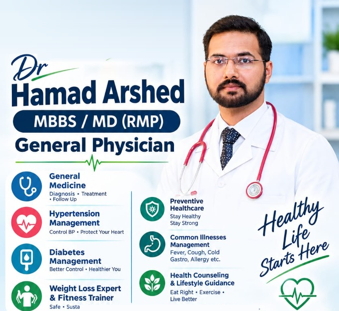 Dr Hamad Arshed - MBBS / MD (RMP) General Physician