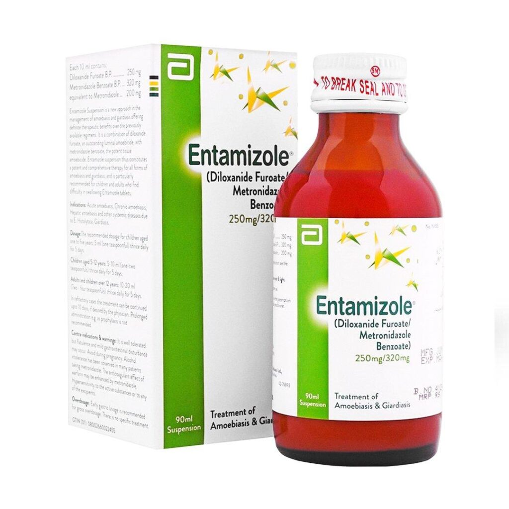 ENTAMIZOLE SUSPENSION 90ML - Front View