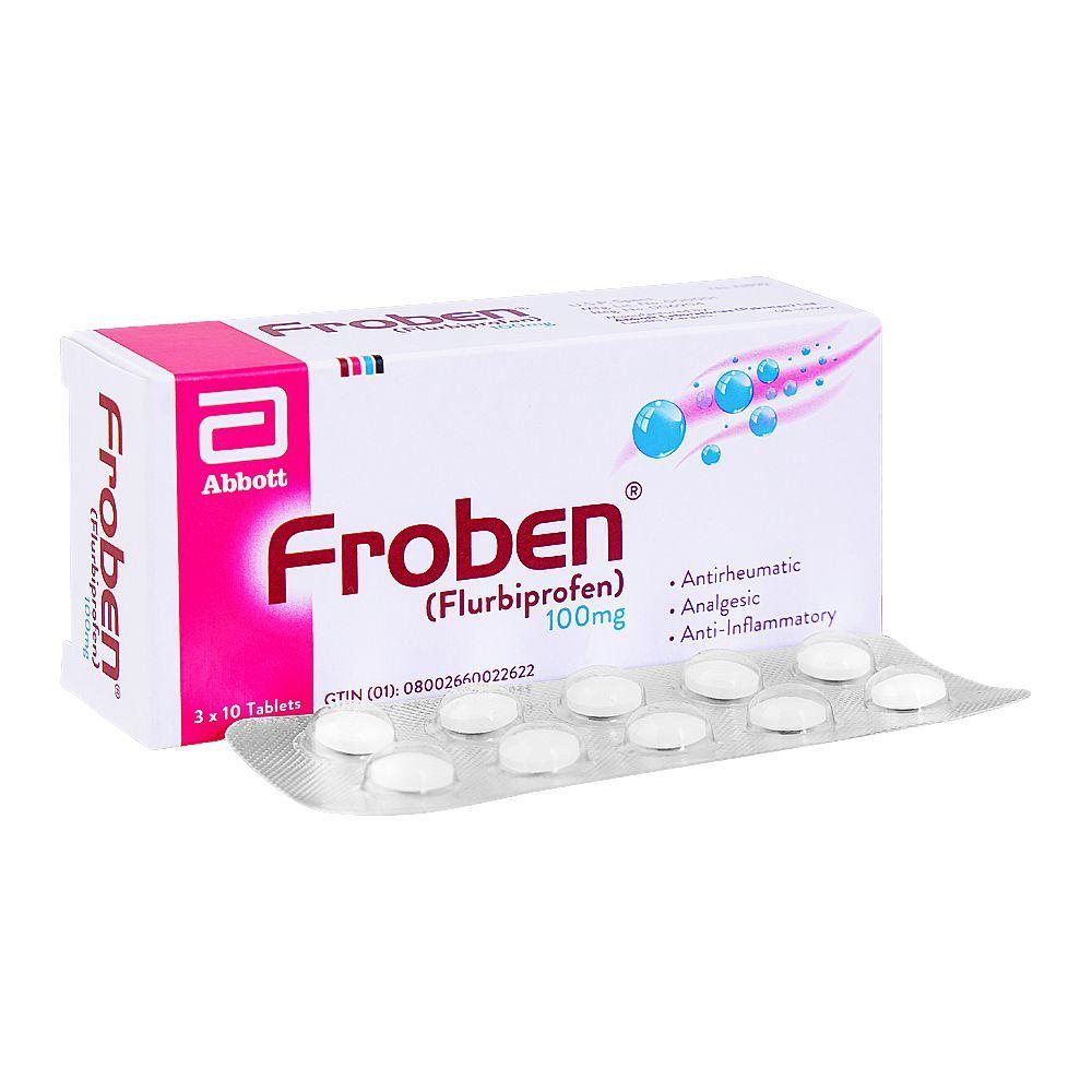 FROBEN 100mg Tablets – 30 Tablets - Front View